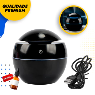 Umidificador Ar Difusor Aromatizador Ambiente Oleos Eletrico Aromaterapia Massagem Ultrassonico Portatil Escritório Quarto Bom Sono