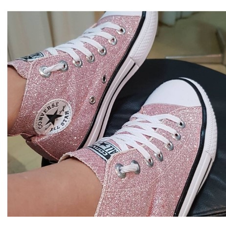 Tênis Converse Chuck Taylor All Star Cano Alto Glitter - Feminino