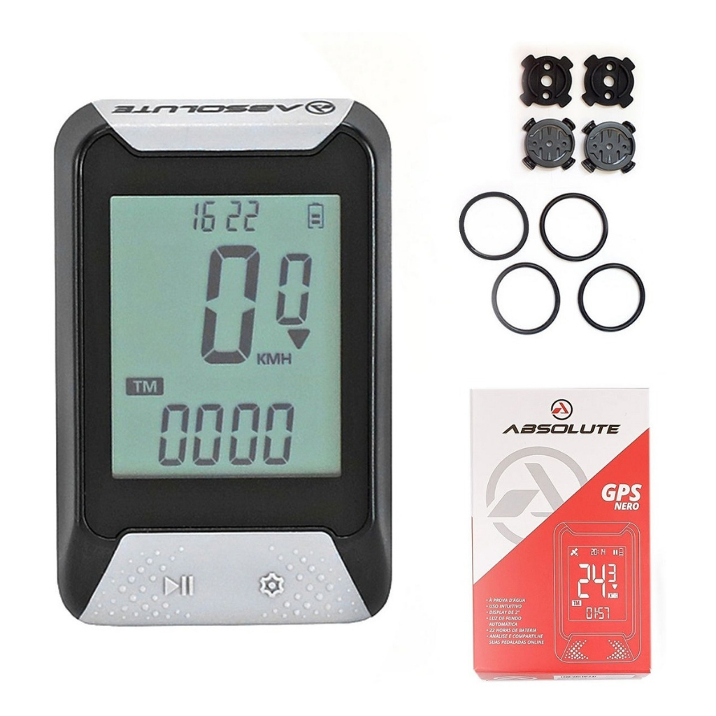 Ciclocomputador Bike Ciclismo Com Gps Absolute Nero Strava