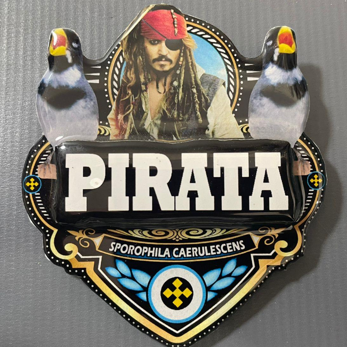 Placa 3D para gaiola de Coleiro