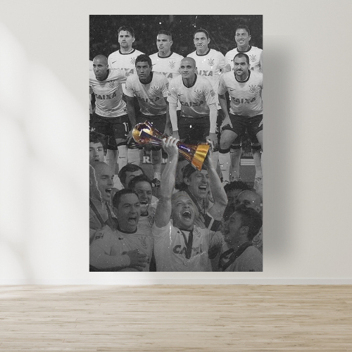 Corinthians Campeão Mundial 2000 - Poster 30x42cm Mdf