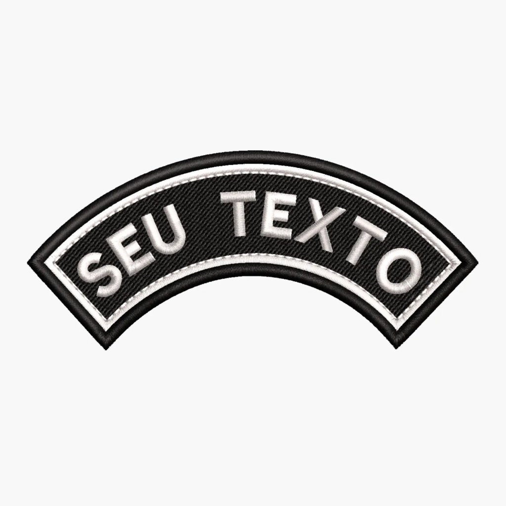 Arqueado com seu texto - ACABAMENTO EM ALTA QUALIDADE PRONTO PARA USO