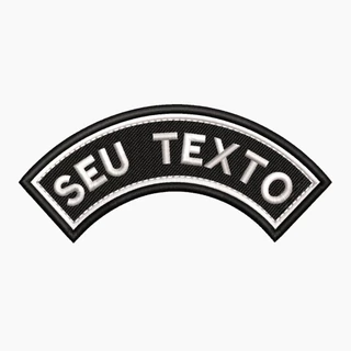 Arqueado com seu texto - ACABAMENTO EM ALTA QUALIDADE PRONTO PARA USO