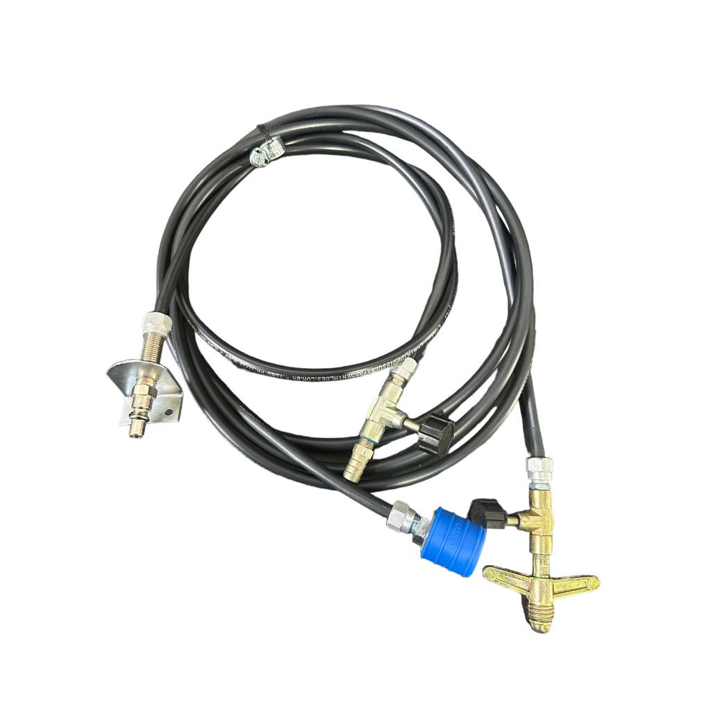 Kit Mangueira De Gás Cozinha Caixa Caminhão Gaveta Completo Fogareiro Liquinho Bujão de Gás Mangueira Rodoar