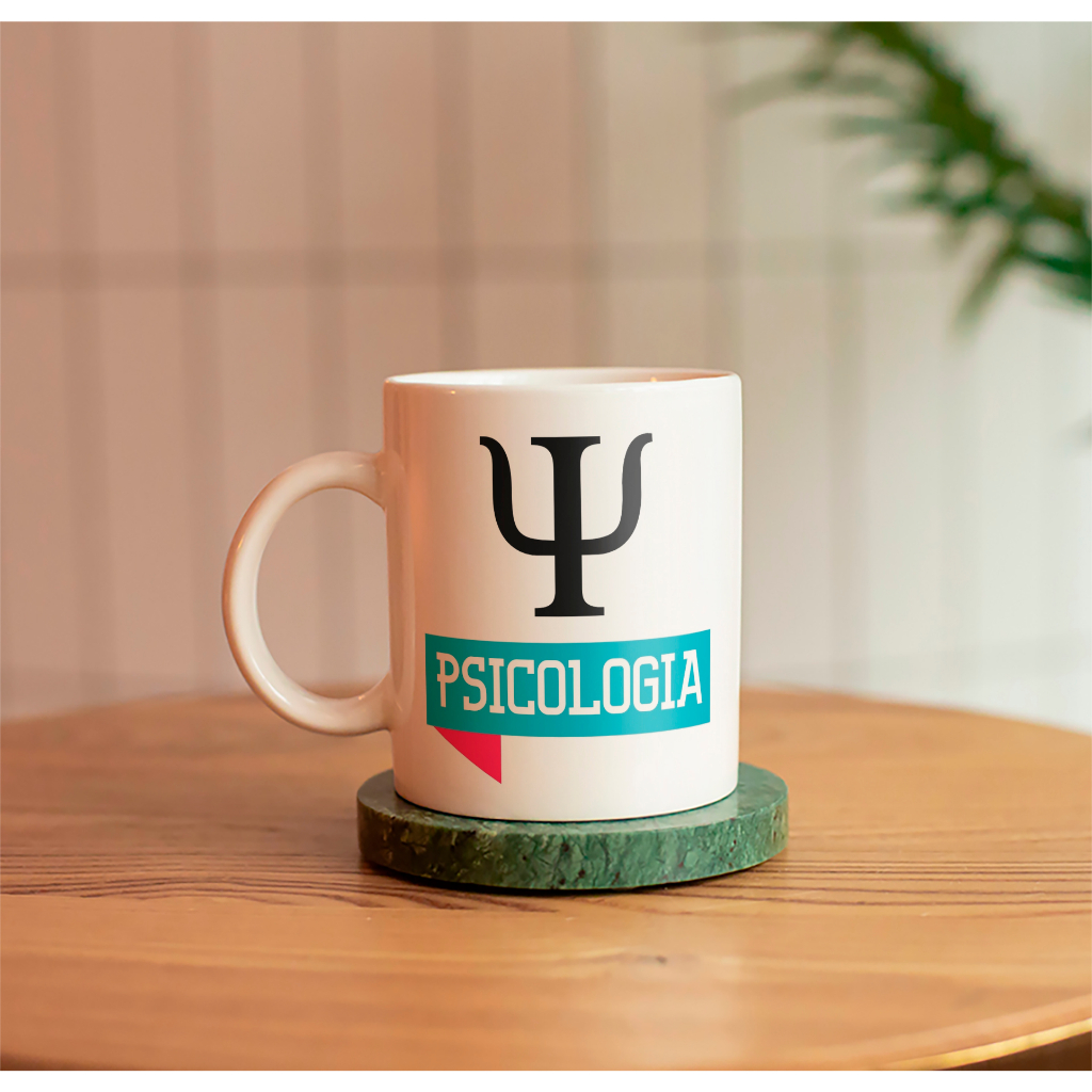 Caneca Porcelana Psicologia com Frase Engraçada Presente | Shopee Brasil