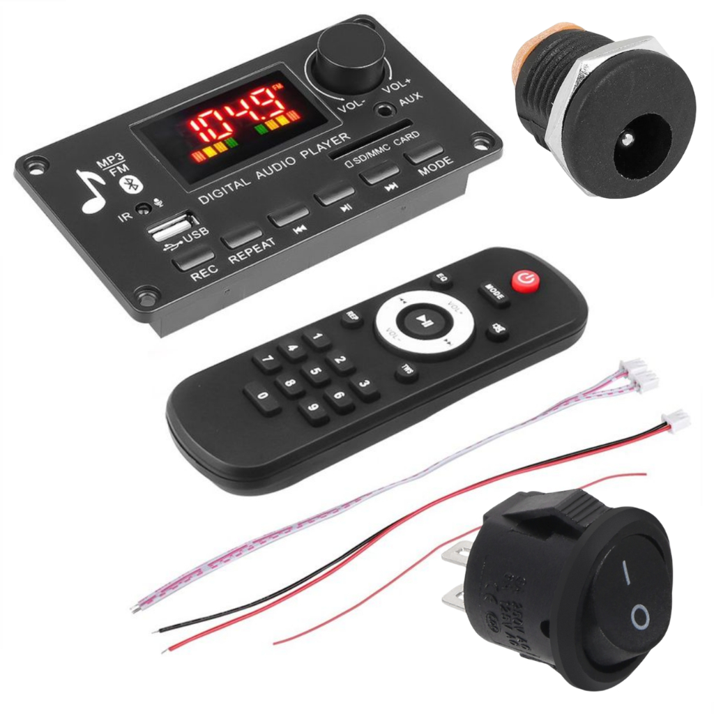 Módulo Amplificador 2x40w mp3 Player Bluetooth 5.0 Placa Decodificador 5V-15V Para Carro/FM/Rádio mp3 Players