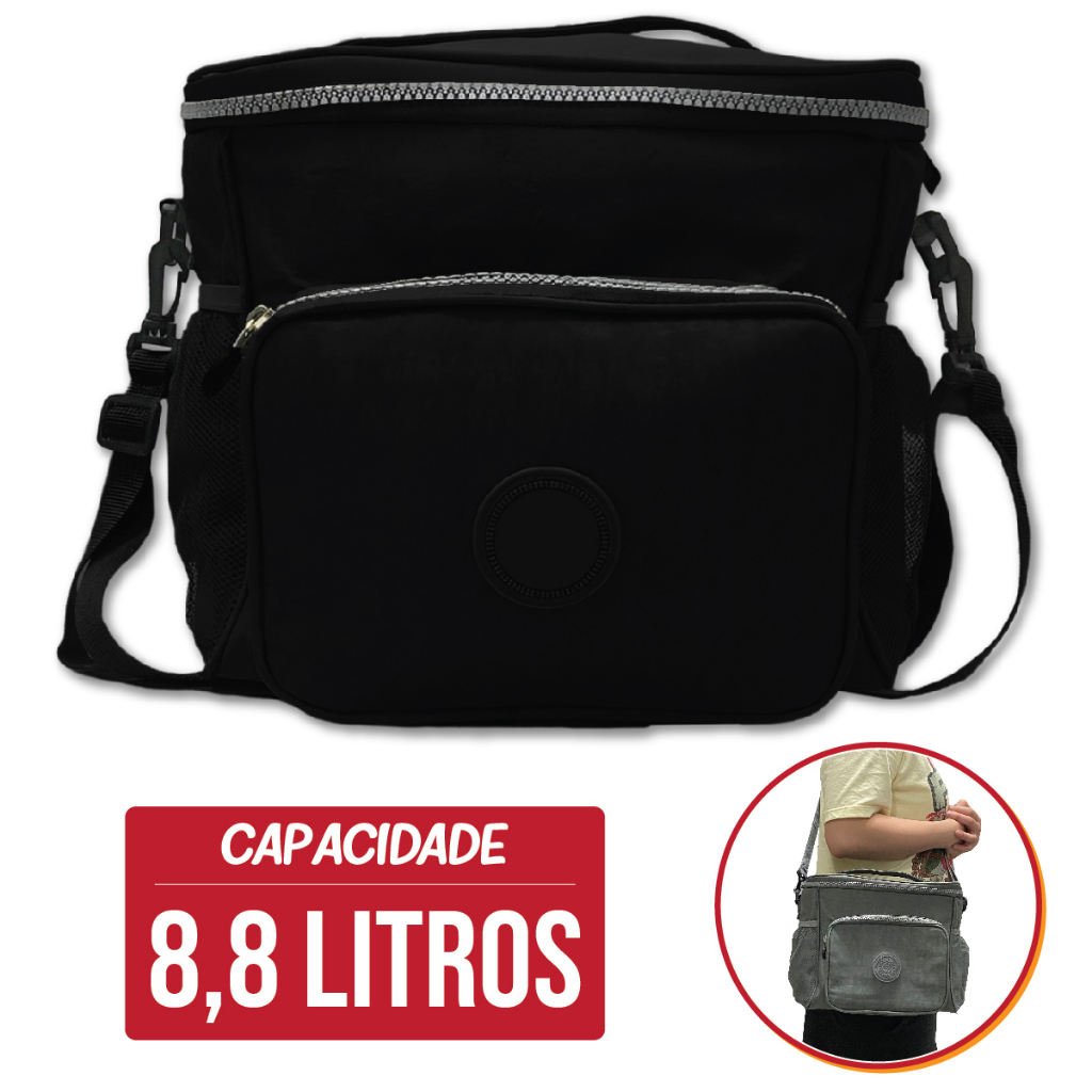 Lancheira Bolsa Térmica Marmita Fitness