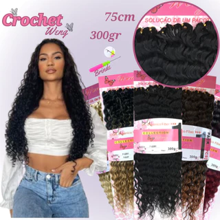 Cabelo Orgânico Para Crochet Braid Cacheado 75cm 300gr