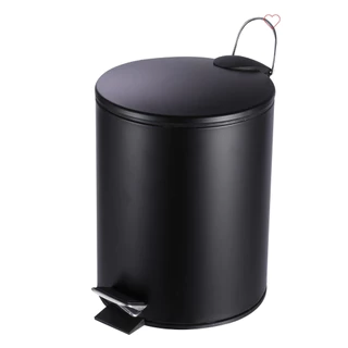 Lixeira Preta Fosco metal com pedal 3 litros ou 5 litros ou escova sanitária preto banheiro