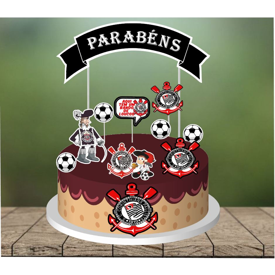 Bolo do Corinthians  Cake decorating, Cake, 17th birthday party ideas