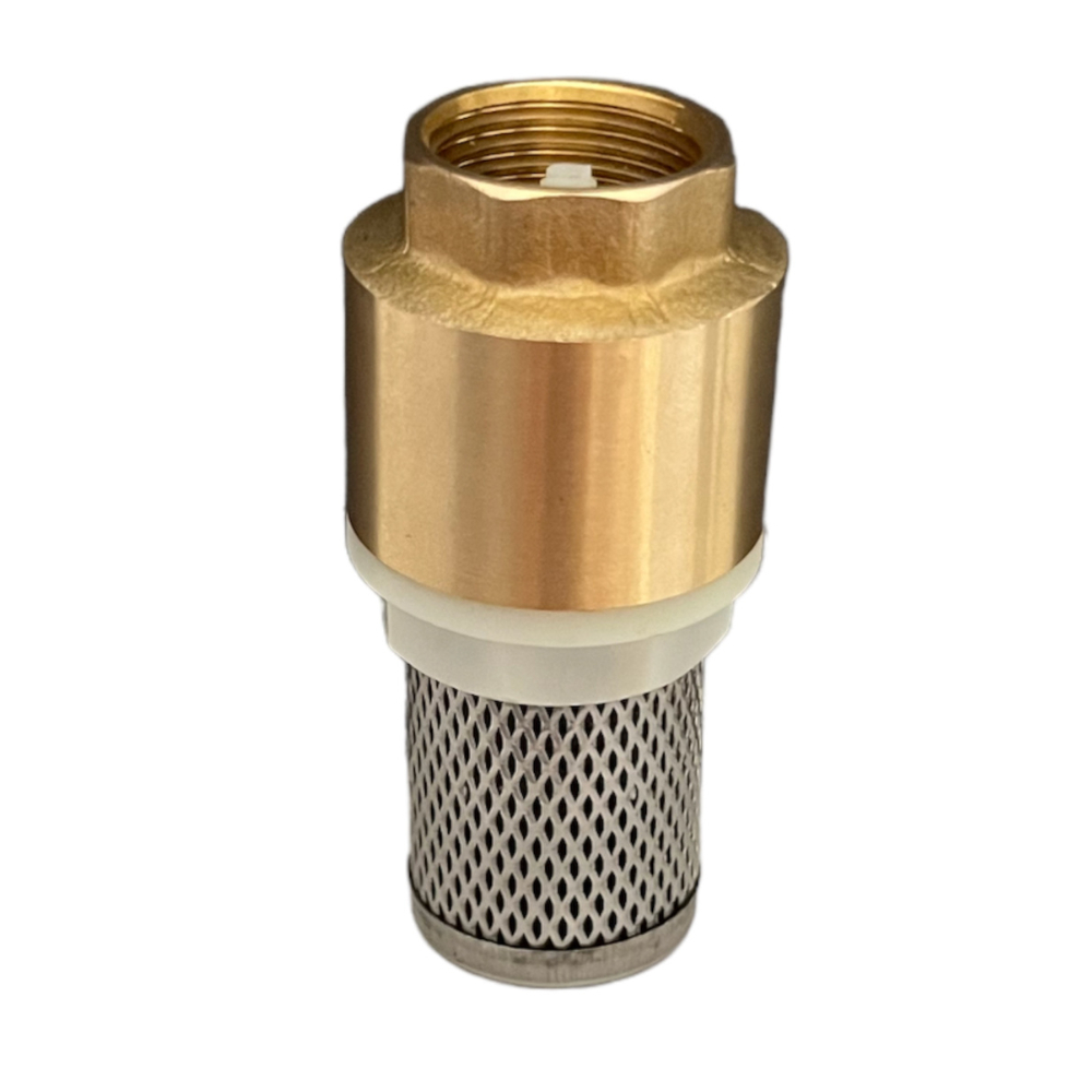 Válvula De Retenção Sucção Fundo De Poço 1/2" Com Tela Inox