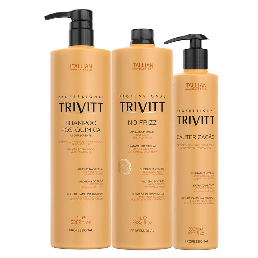 Kit Selagem Térmica Profissional Trvitt (3 Produtos) | Shopee Brasil