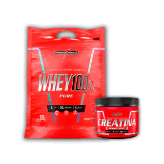 Kit Pure Whey 100% Concentrado 900g + Creatina 150g - Integralmedica