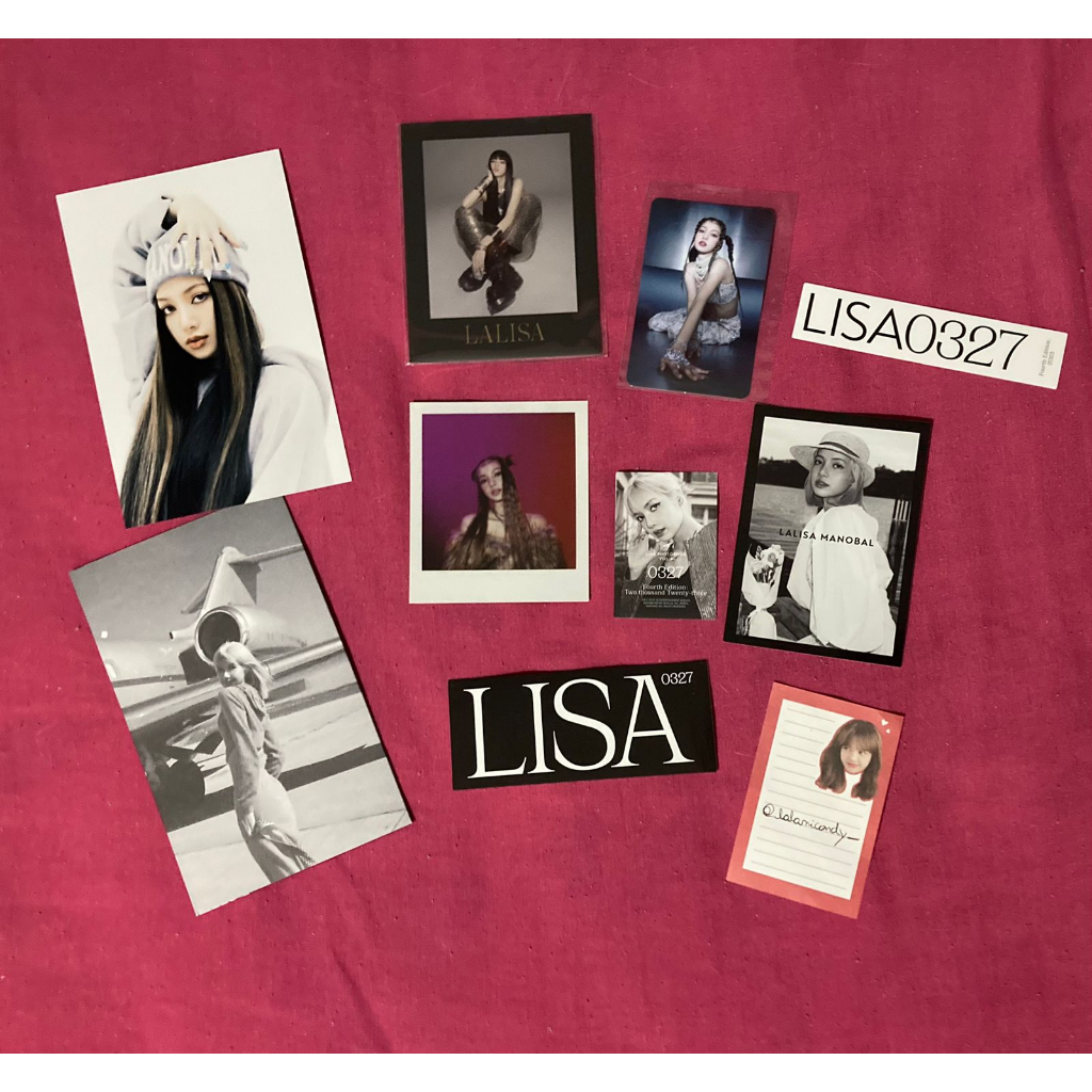 BLACKPINK LISA LALISA Official Photocards, Postacard e Polaroid 0327 ...