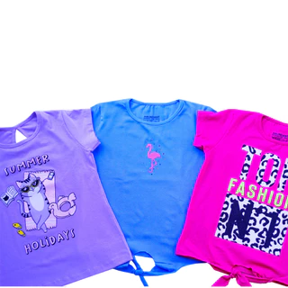 Kit 3 Blusas de COTTON SORTIDOS Infantil Menina