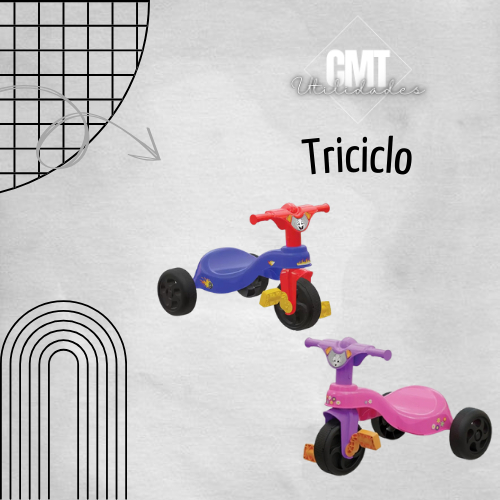 Triciclo Motinha Infantil Encantado Fast com Haste Completo - Pais e Filhos  - Lojas Revolução - Eletrodomésticos e utensílios em geral