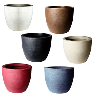 vaso decorativo para plantas casa jardim cone grafiato luxo 12 litros