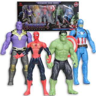 Kit Vingadores Marvel Brinquedo 11cm Articulado Homem Aranha Hulk