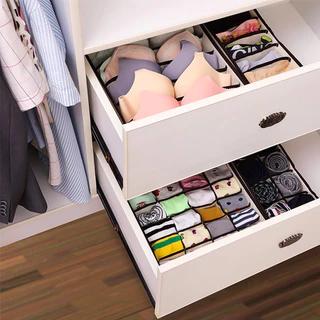 Kit 2 Caixa Colmeia Organizadora de Gaveta para Roupas Intimas Anti Poeira Multiuso