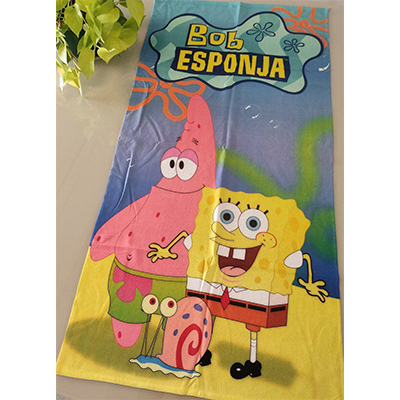Toalha de Banho Personalizada do Bob Esponja | Shopee Brasil