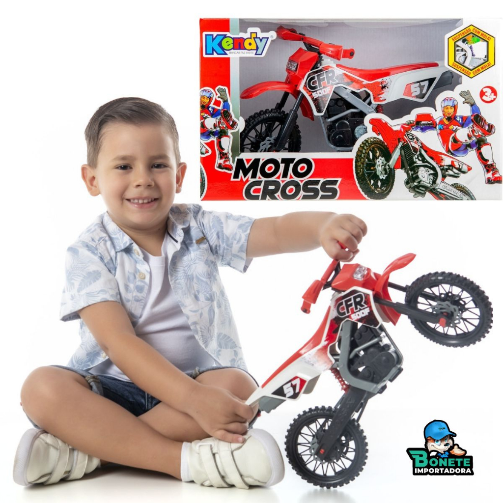 Moto De Brinquedo Motocross 28Cm Moto De Trilha Infantil em Promoção na  Americanas