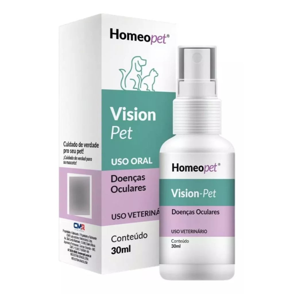 Vision Pet Tratamento Doenças Oculares Glaucoma Homeopet | Shopee Brasil
