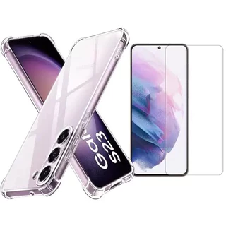 Kit Capa Anti Impacto + Película Vidro 3D P/ Samsung S23 FE