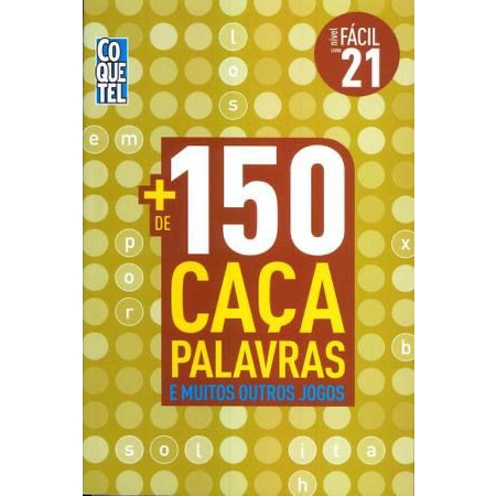 LIVRO COQUETEL MAIS 150 CAÇA PALAVRAS NÍVEL FÁCIL ED 26