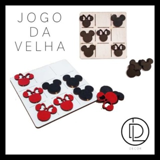 Jogo da Velha de Madeira MDF Lembrancinha Educação Infantil