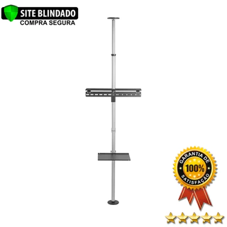 Suporte para Tv 37 a 70 Multivisão SKYFULL2700 do teto ao chão suporta até 30kg
