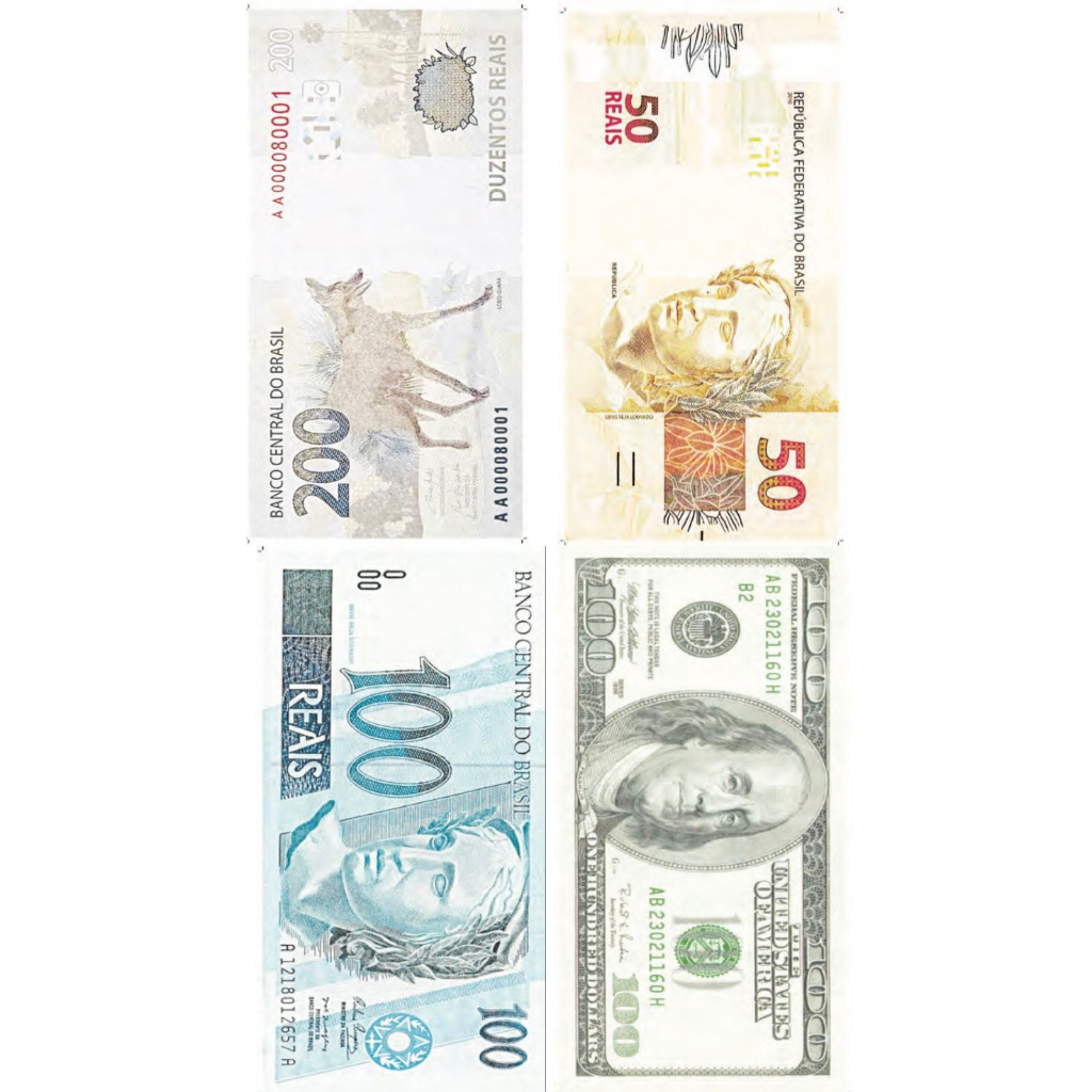 Toalha de Banho e Praia Estampadas Variadas Dinheiro