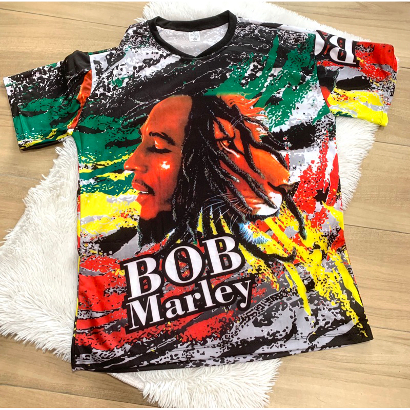 Camiseta Bob Marley Masculina Estampa Variadas P M G GG XG Shopee Brasil