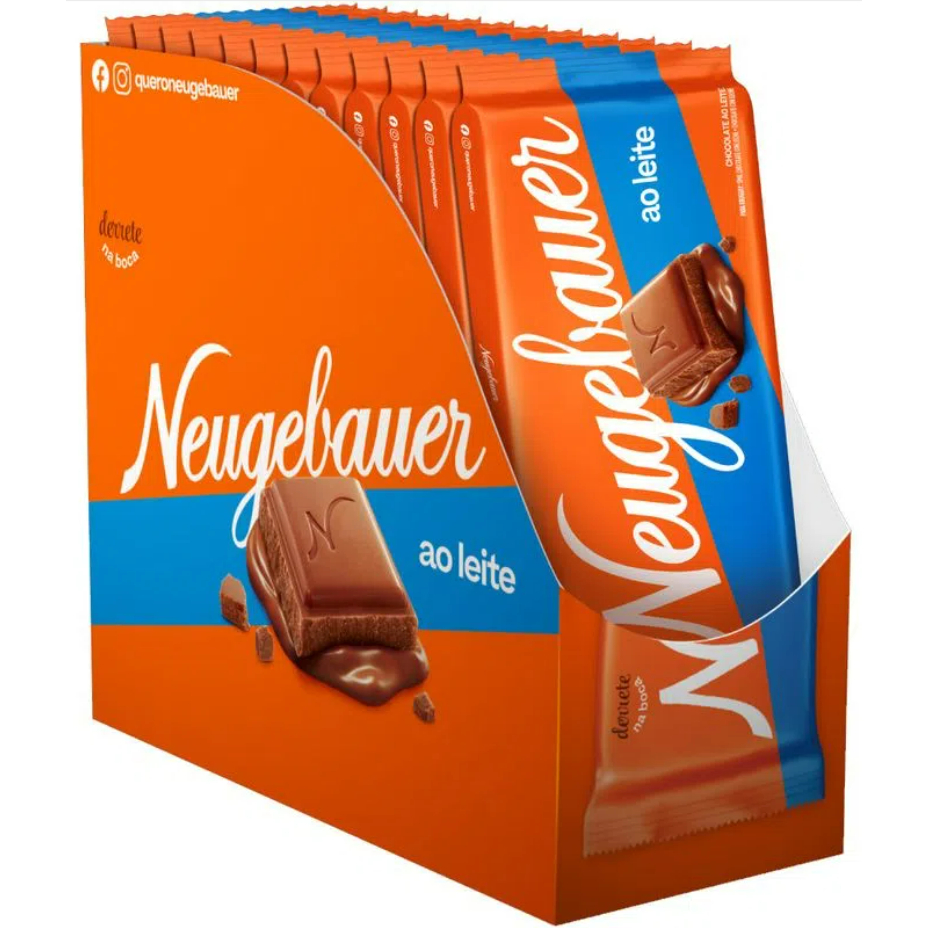 Chocolate Neugebauer 60g Ao Leite Caixa c/12un Tablete Barra | Shopee ...