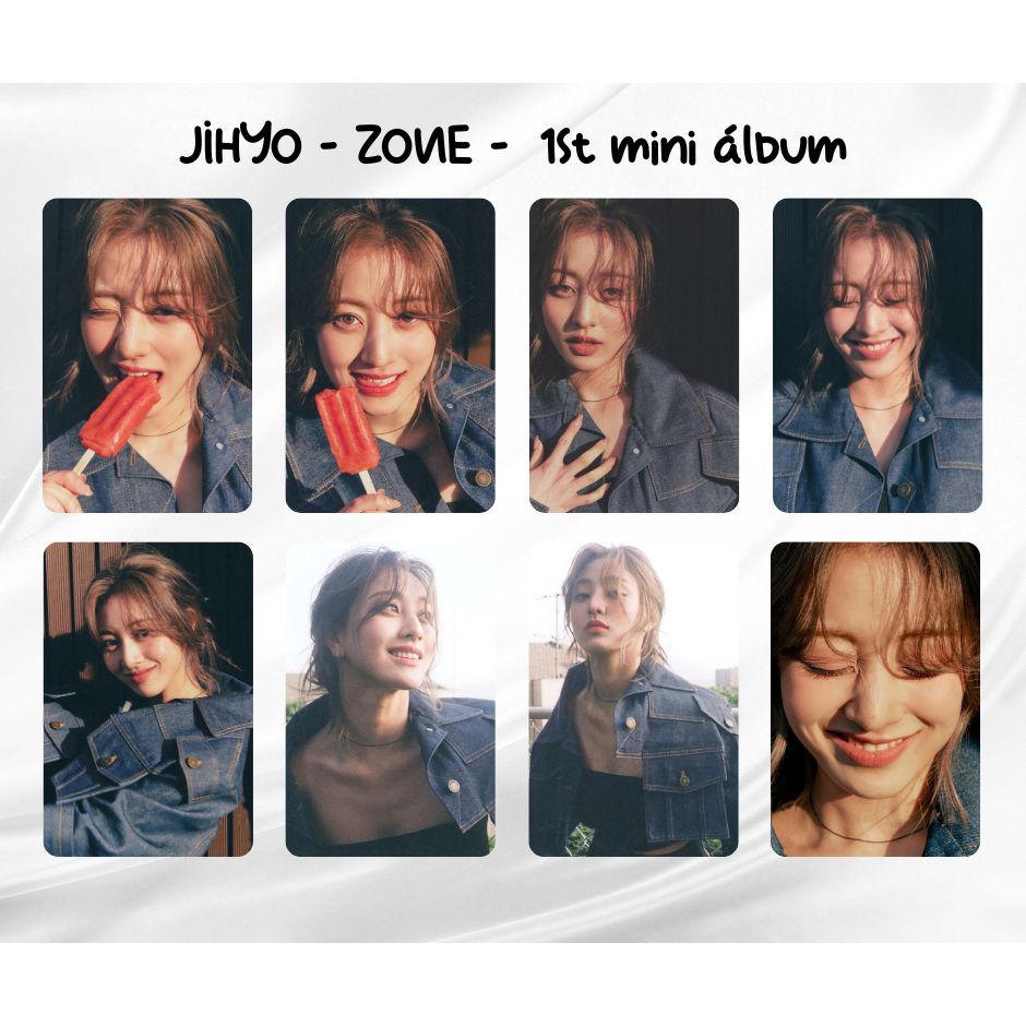 Kpop - JIHYO (TWICE) - Zone 1st mini album - Kit photocards