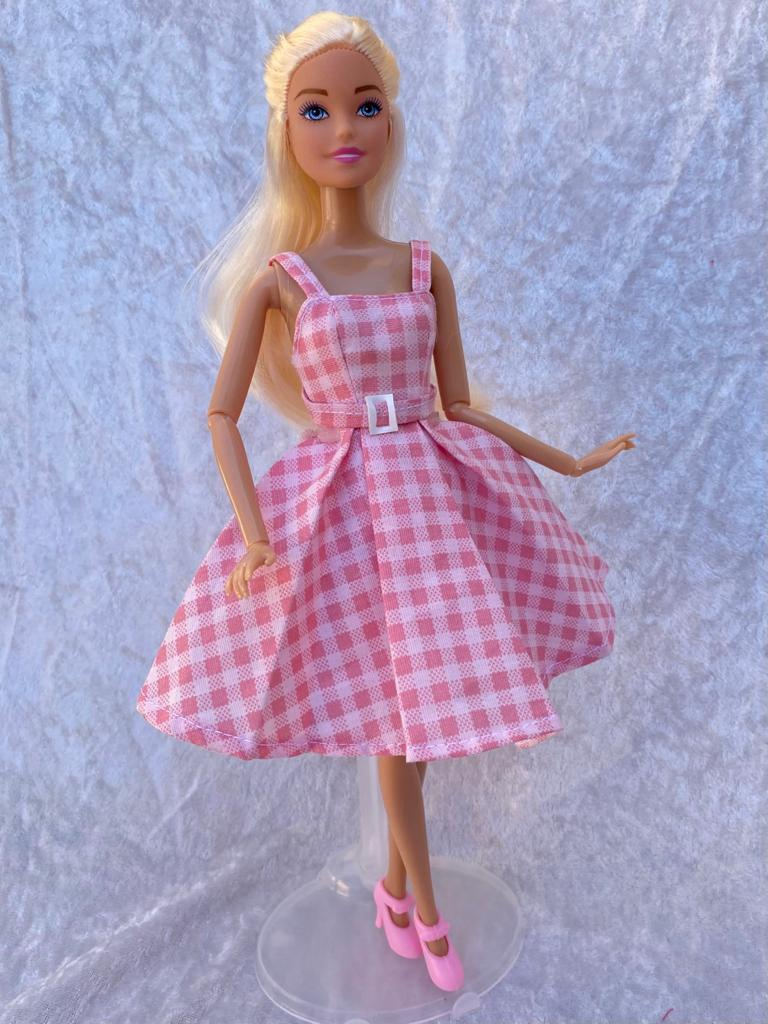 Vestido Boneca Barbie o Filme - Dia Perfeito + Saiote