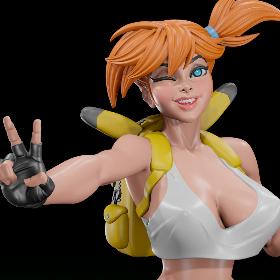 Misty Pokemon decoração geek hentai gk em resina