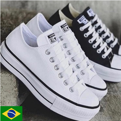 Tênis Converse All Star Plataforma SOLA ALTA 3,5 CM Feminino Envio