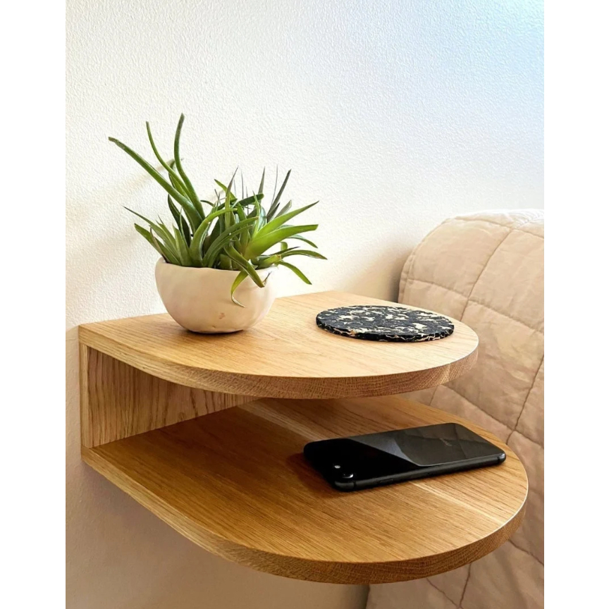Mesa de cabeceira flutuante