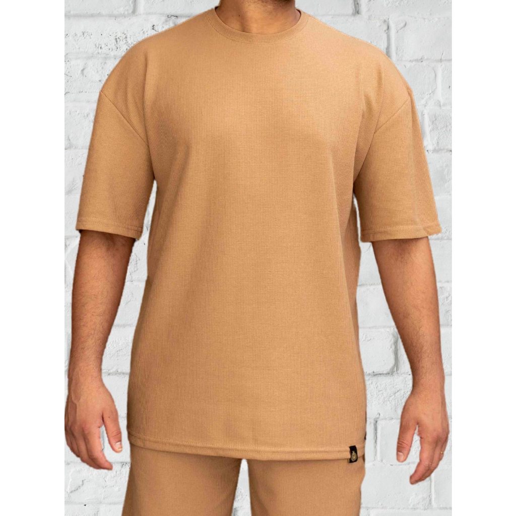 Camiseta Oversized Casual Básica Lisa Reta