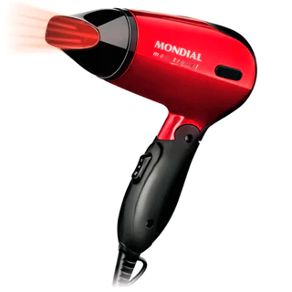 Secador Mondial Mini Dobrável Portátil Max Travel Bivolt 220/127 Alta performance 1200W SC-10 Resistente Para Viagem/Uso Domestico Em Geral - Oferta