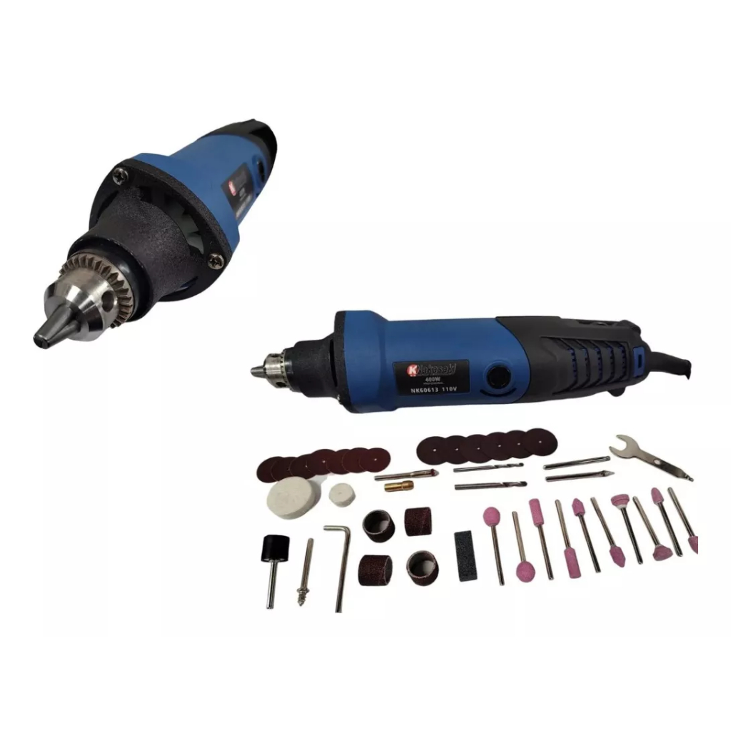 Micro Retífica 500w Nakasaki Com Mandril Profissional 40pcs multi