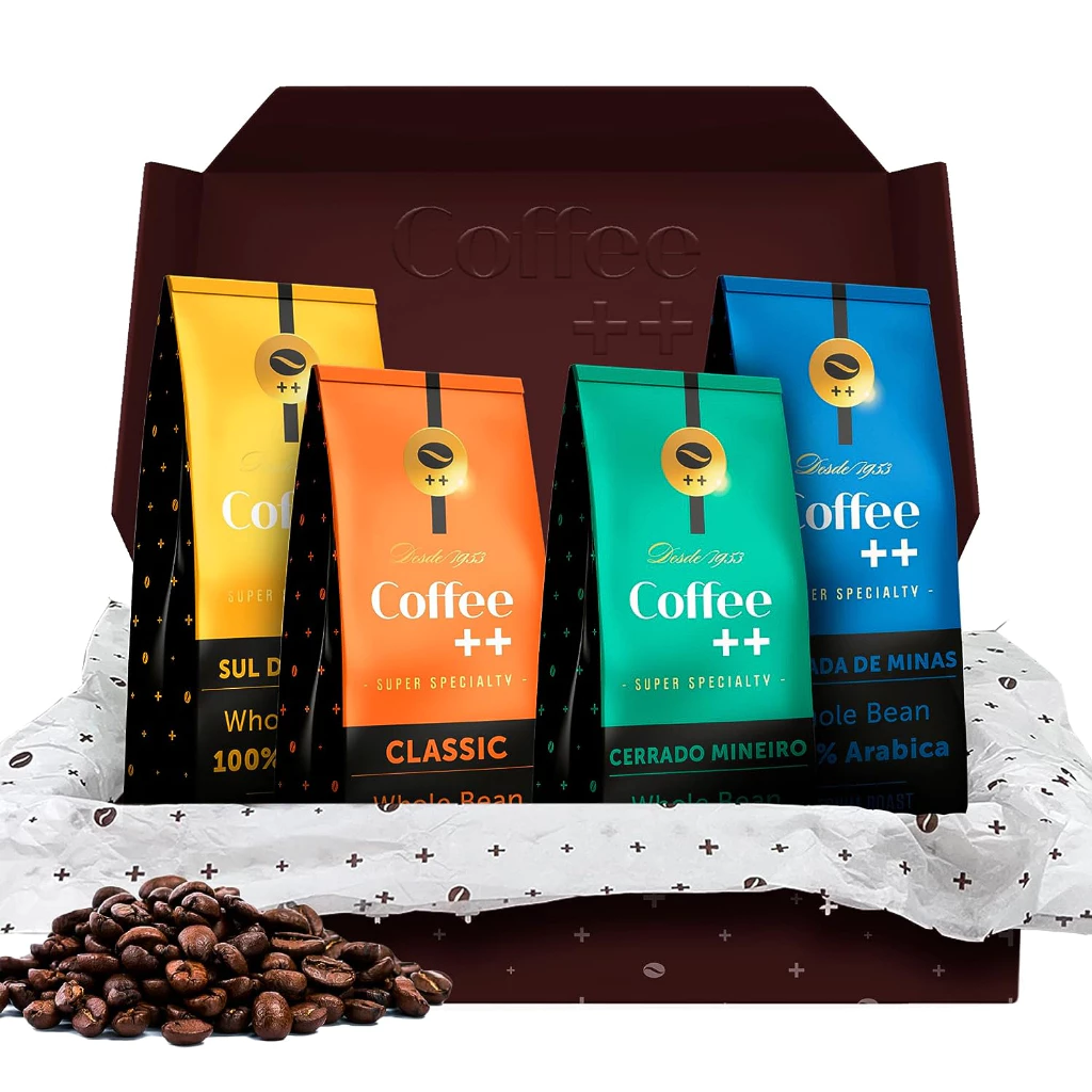 Kit com 4 Pacotes Café Especial Coffee Mais em Grãos - 4 x 250g