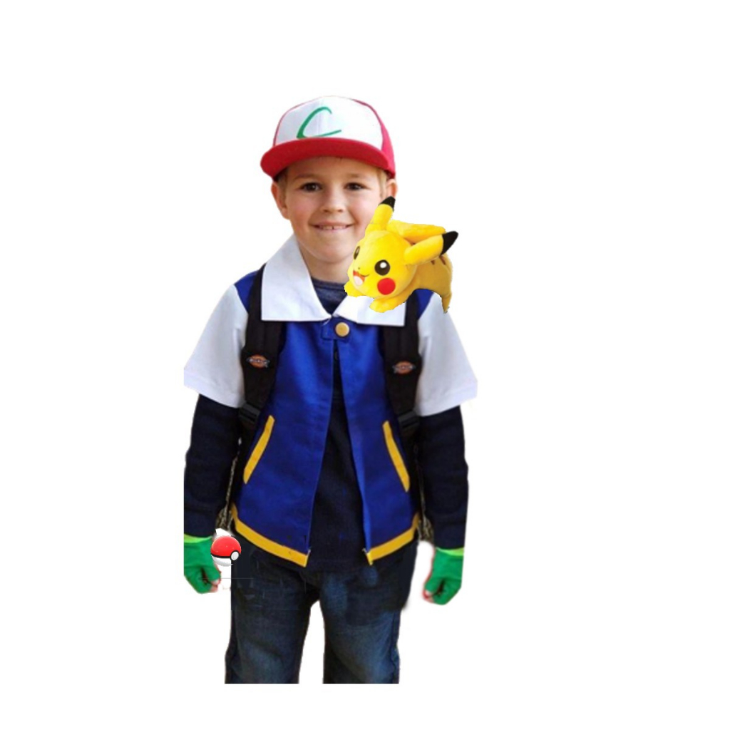 Fantasia Pikachu Infantil Pijama Kigurumi Curto do Pokémon - P 3 - 4 - Ri  Happy