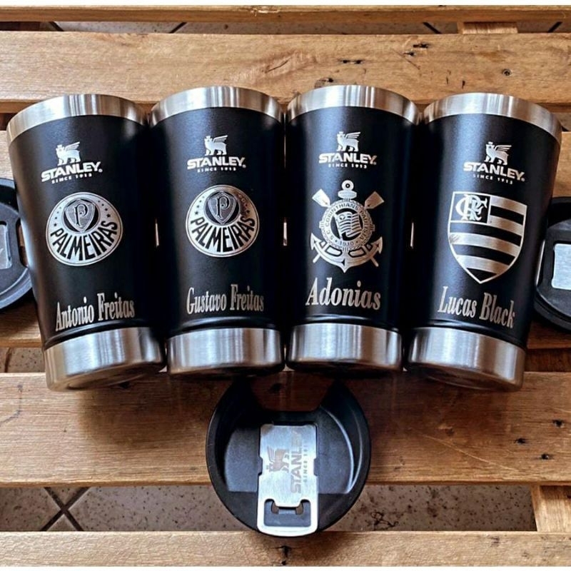 Copo Térmico Azul Personalizado - Nome, Símbolo, Logo - Germanic Personaliza