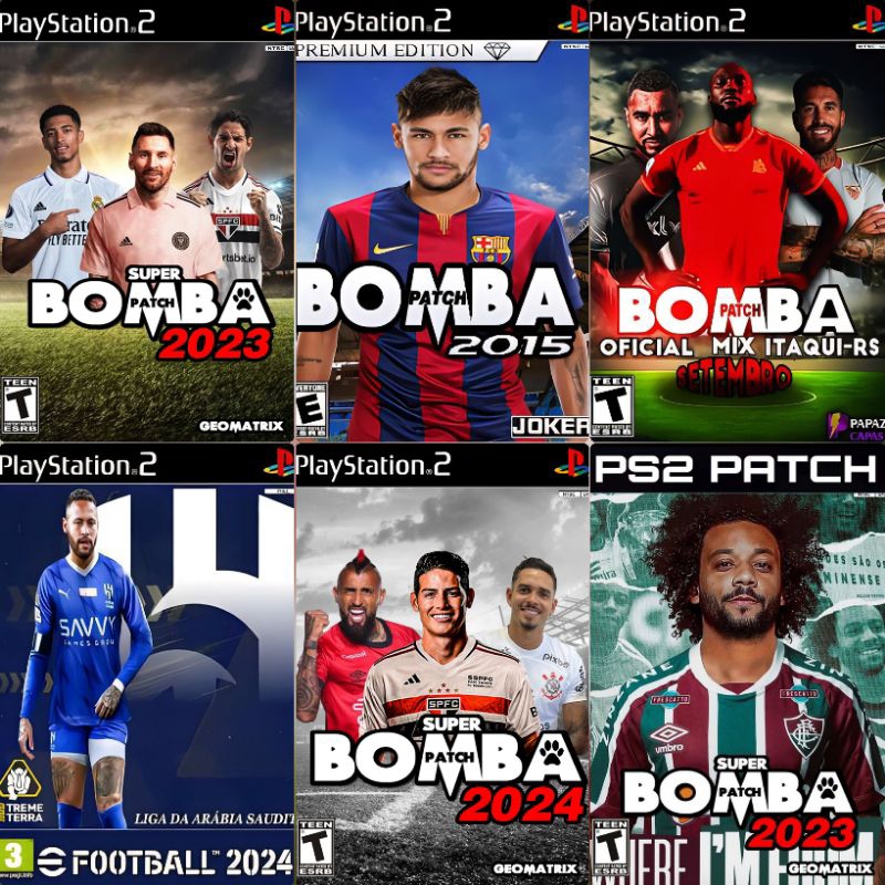coleção 6 jogos bomba patch ps2 | Shopee Brasil