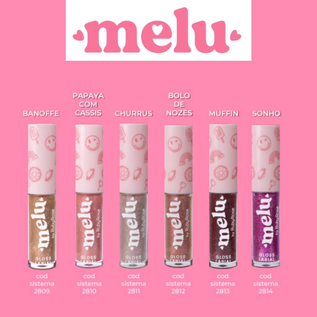 Lip Gloss Melu By Ruby Rose - Com Brilho | Shopee Brasil