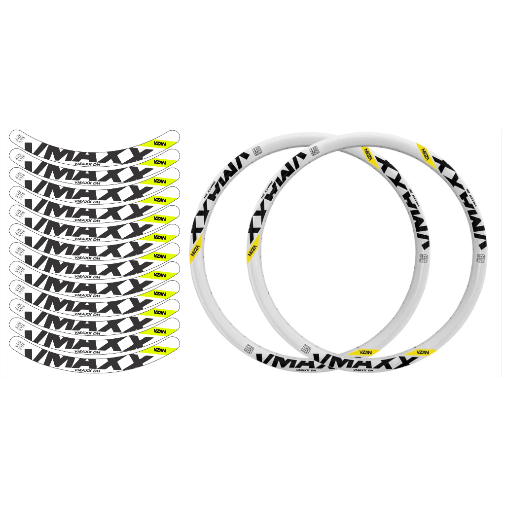Cartelas de Adesivo Vmaxx DH Vzan Disco e V brake Roda Bike Ciclismo ...