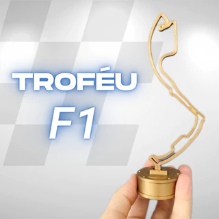 Miniatura Troféu Circuito de fórmula 1 Ayrton Senna Tributo Monaco