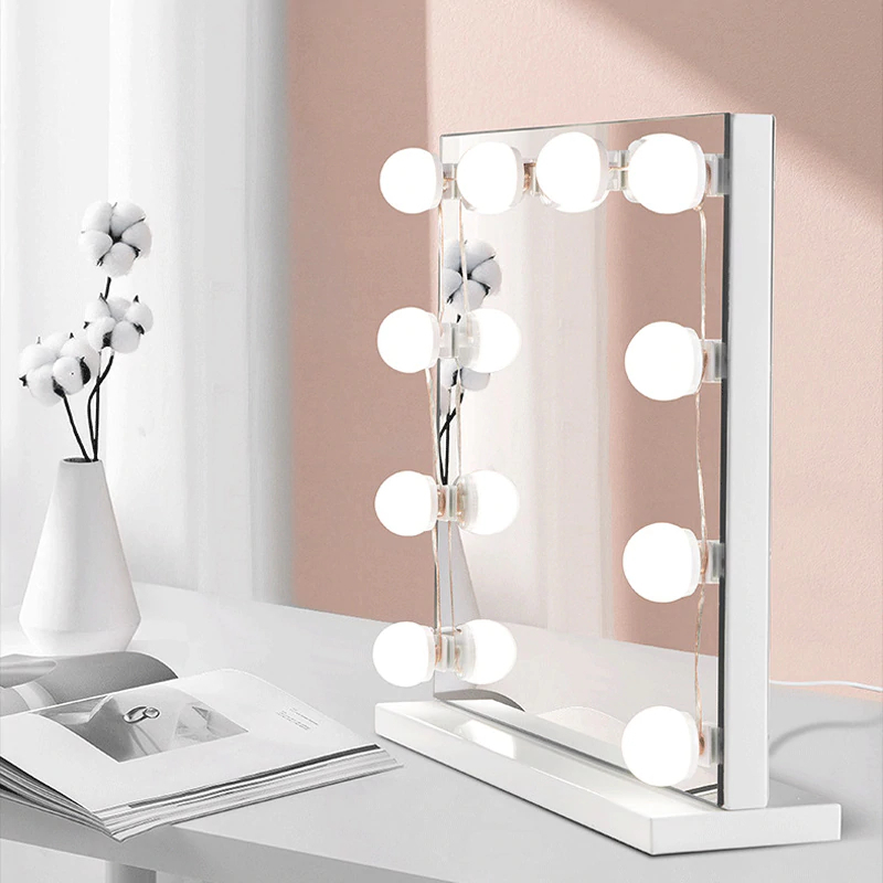 Luz De Espelho Maquiagem Usb Make Led Studio 3 Cores Camarim Regulavel