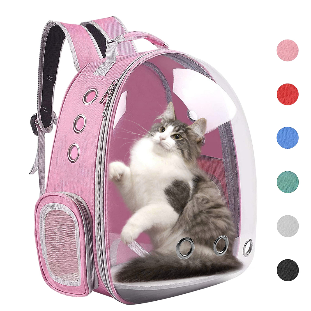 Mochila Pet Cães E Gatos Visão Panorâmica Em Acrílico